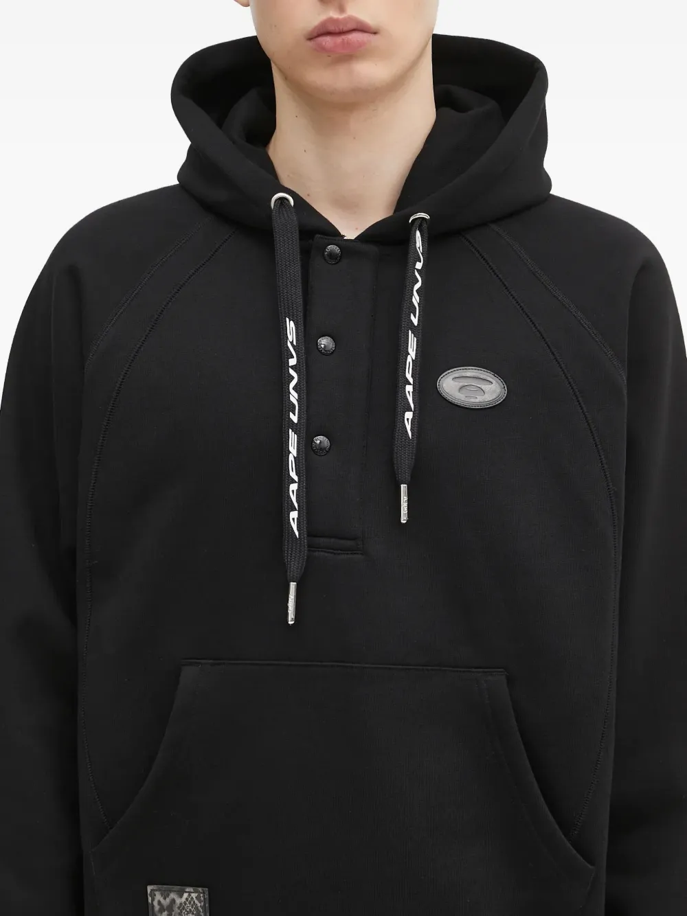 AAPE BY *A BATHING APE Moonface Logo hoodie Zwart