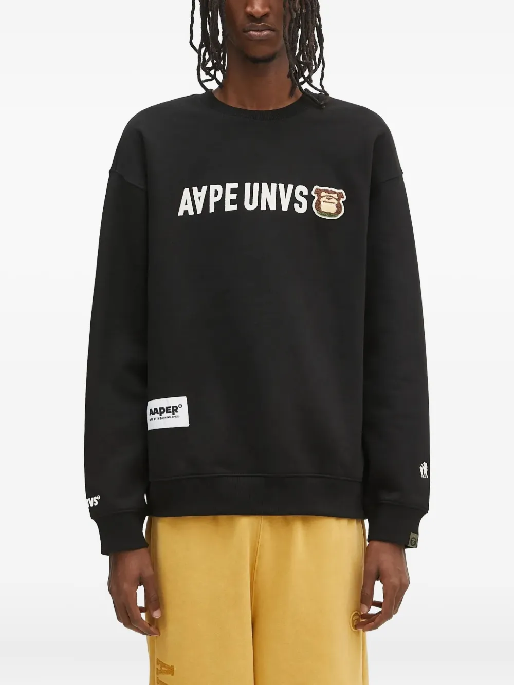 AAPE BY *A BATHING APE Aape Aaper sweatshirt Zwart