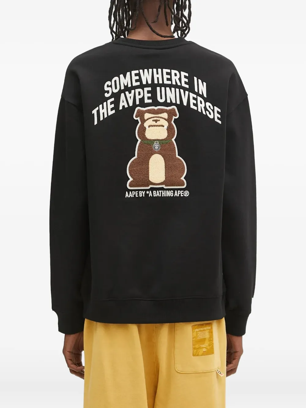 AAPE BY *A BATHING APE Aape Aaper sweater Zwart