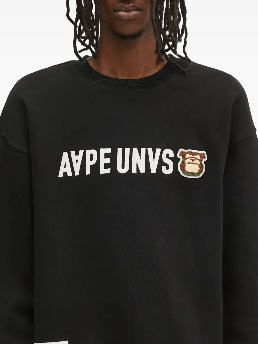AAPE BY *A BATHING APE Aape Aaper sweater Zwart