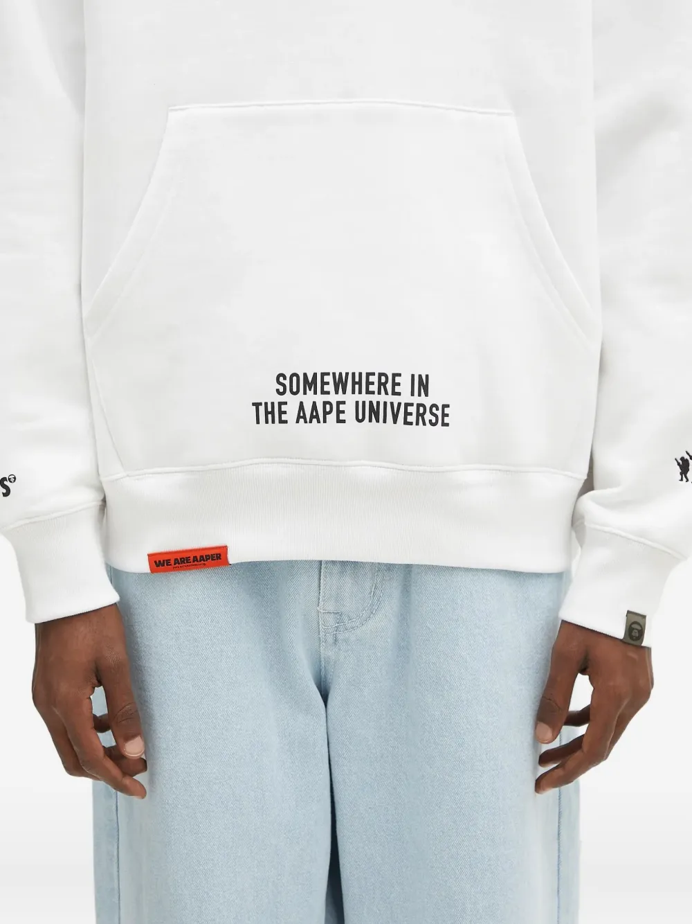 AAPE BY *A BATHING APE Aaper hoodie Wit