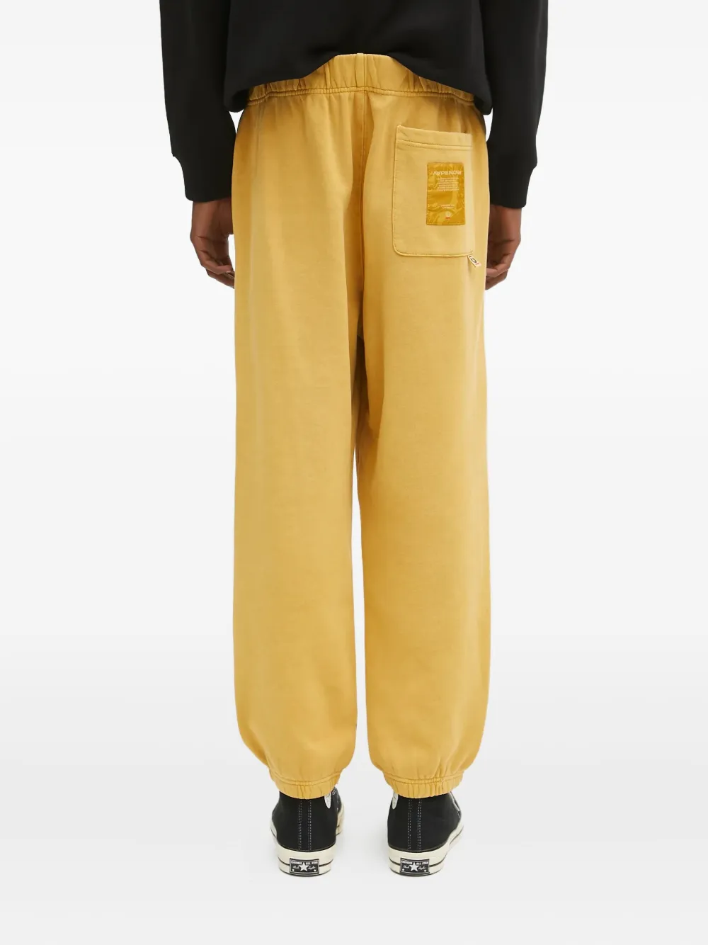 AAPE BY *A BATHING APE Aape Now-logo track pants Geel