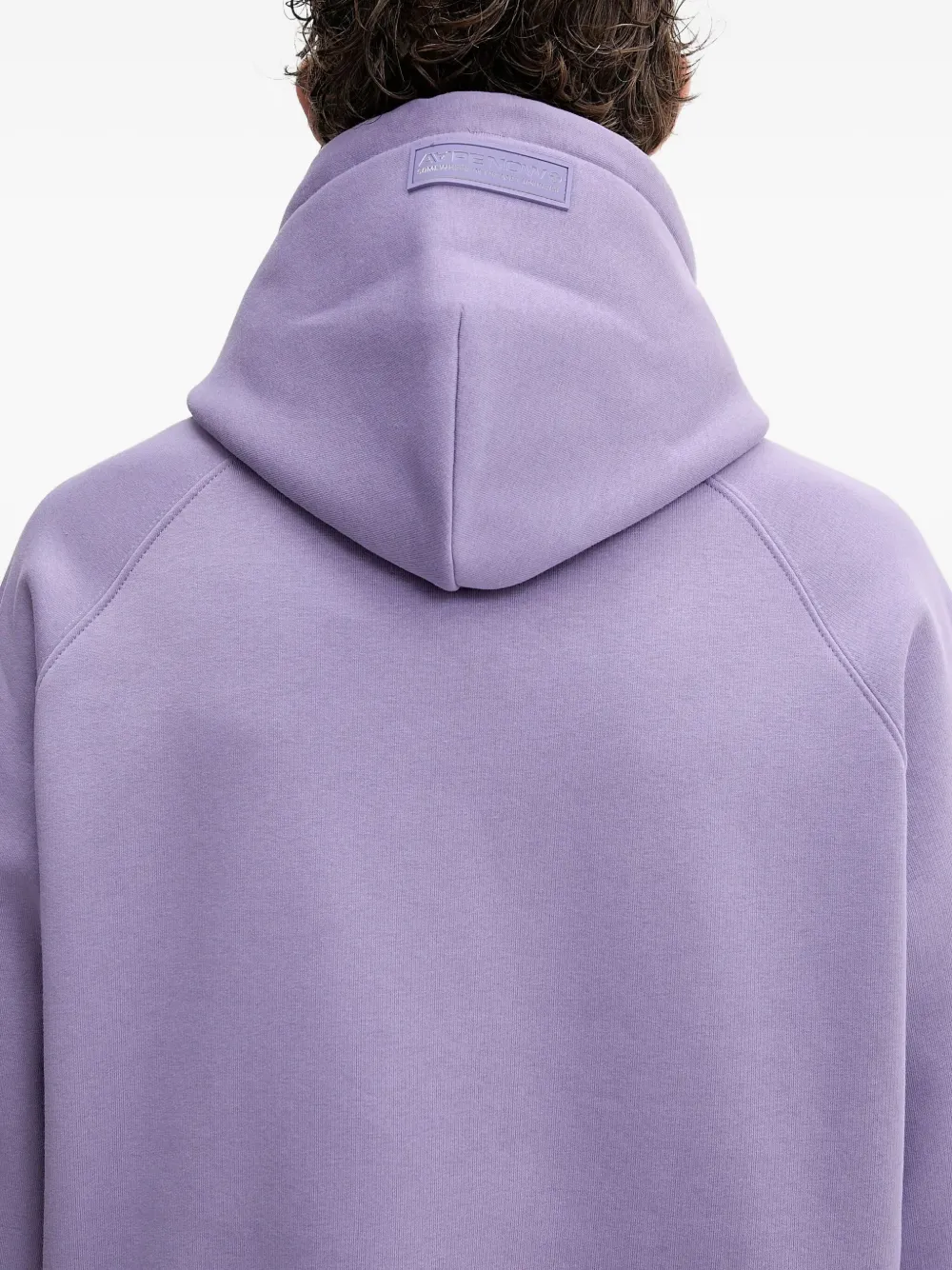 AAPE BY *A BATHING APE Hoodie met opgestikte zak en logodetail Paars