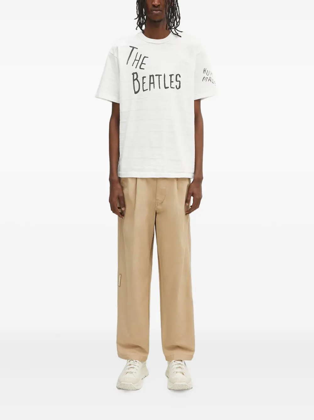 AAPE BY *A BATHING APE AAPE Now geplooide broek - Beige