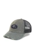 AAPE BY *A BATHING APE® Moonface Logo distressed denim cap - Blue