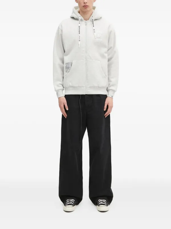 A BATHING APE グレー ジップアップパーカー S A BATHING APE® ジップアップ パーカー | グレー | FARFETCH JP