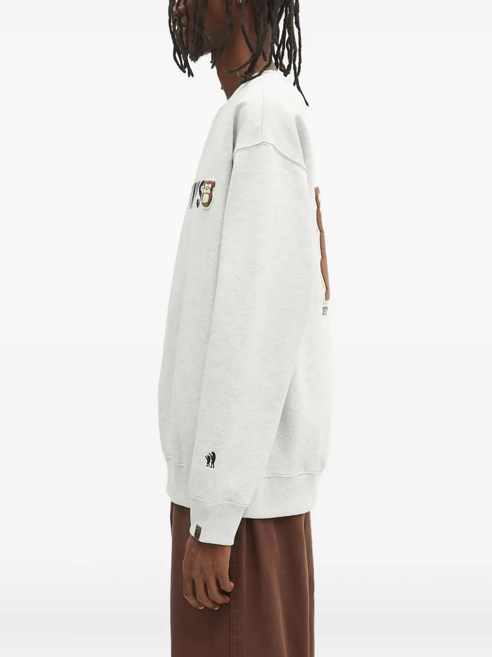 AAPE BY *A BATHING APE Sweater met borduurwerk Grijs