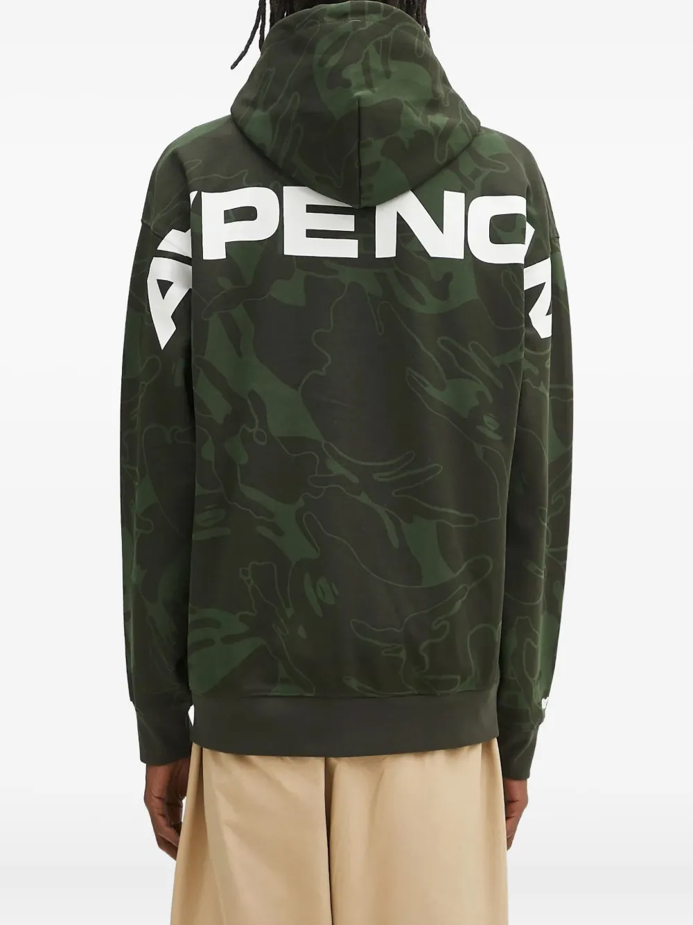 AAPE BY *A BATHING APE Hoodie met camouflageprint Groen