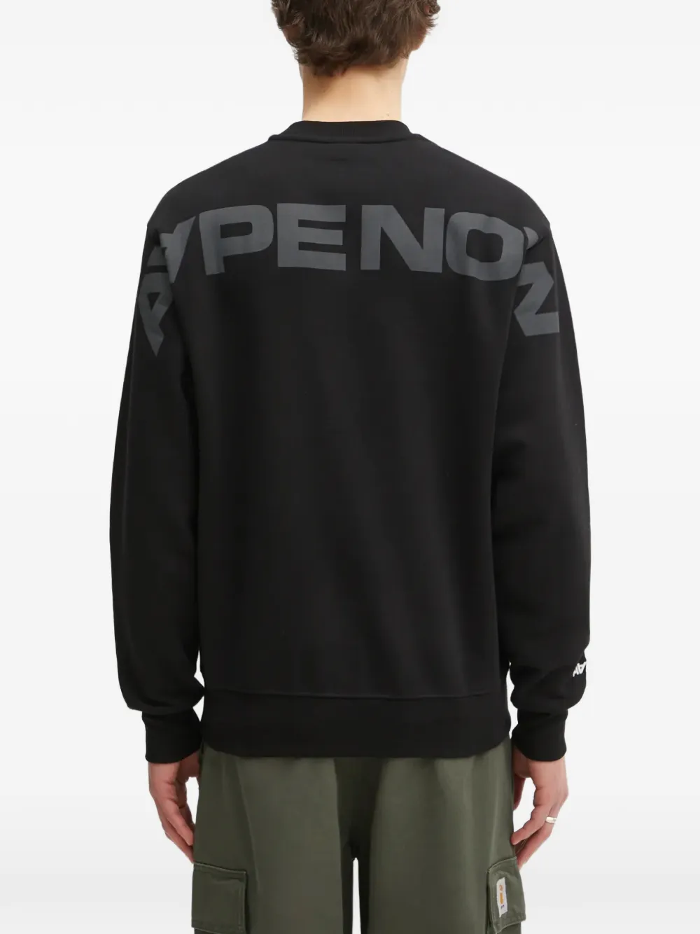 AAPE BY *A BATHING APE logo-deatil sweatshirt - Zwart