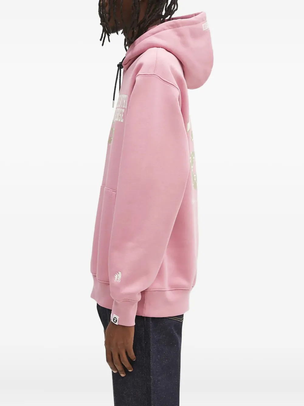 AAPE BY *A BATHING APE Moonface Logo hoodie Roze
