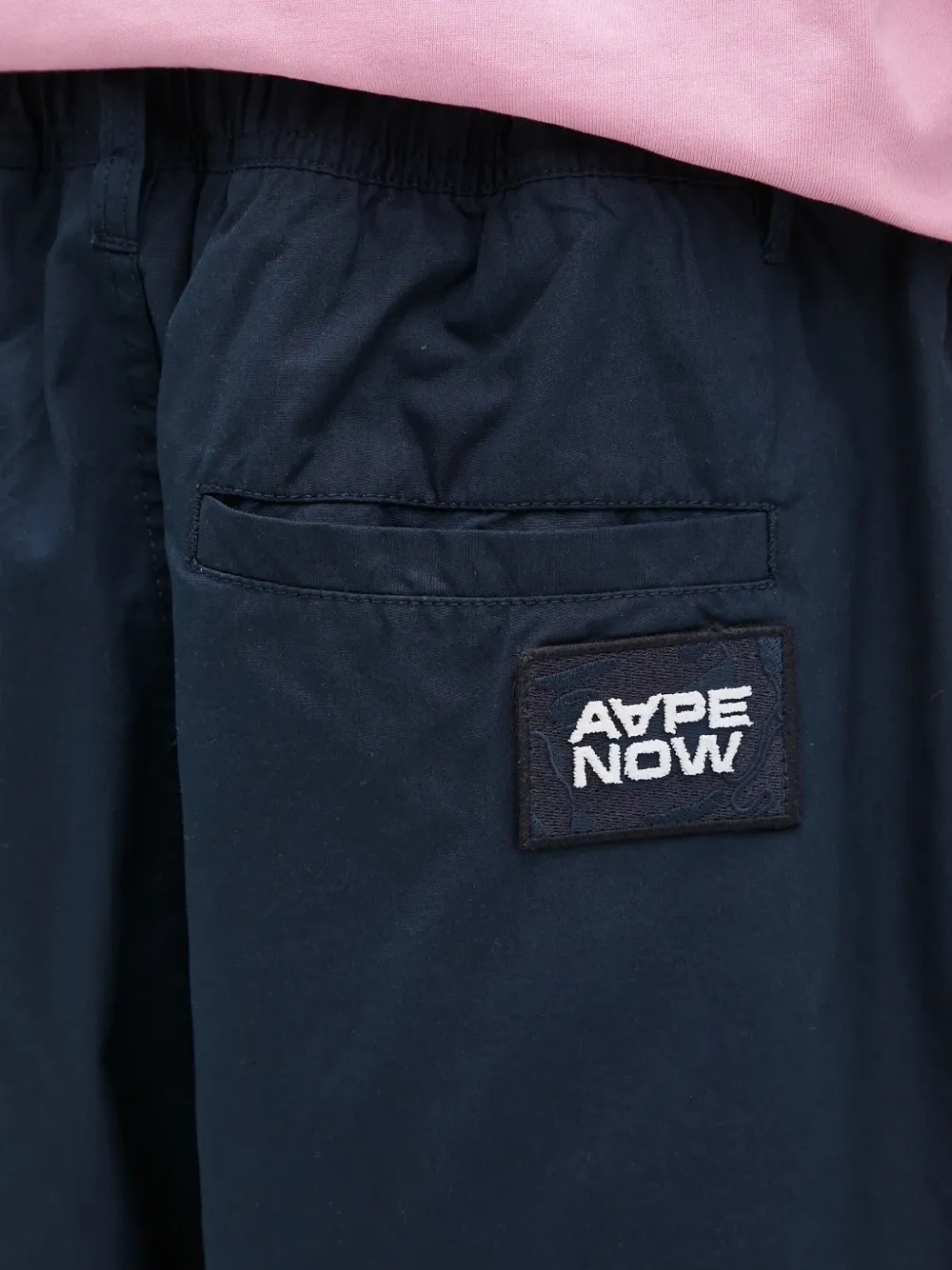 AAPE BY *A BATHING APE logo-embroidered bermuda shorts Blauw