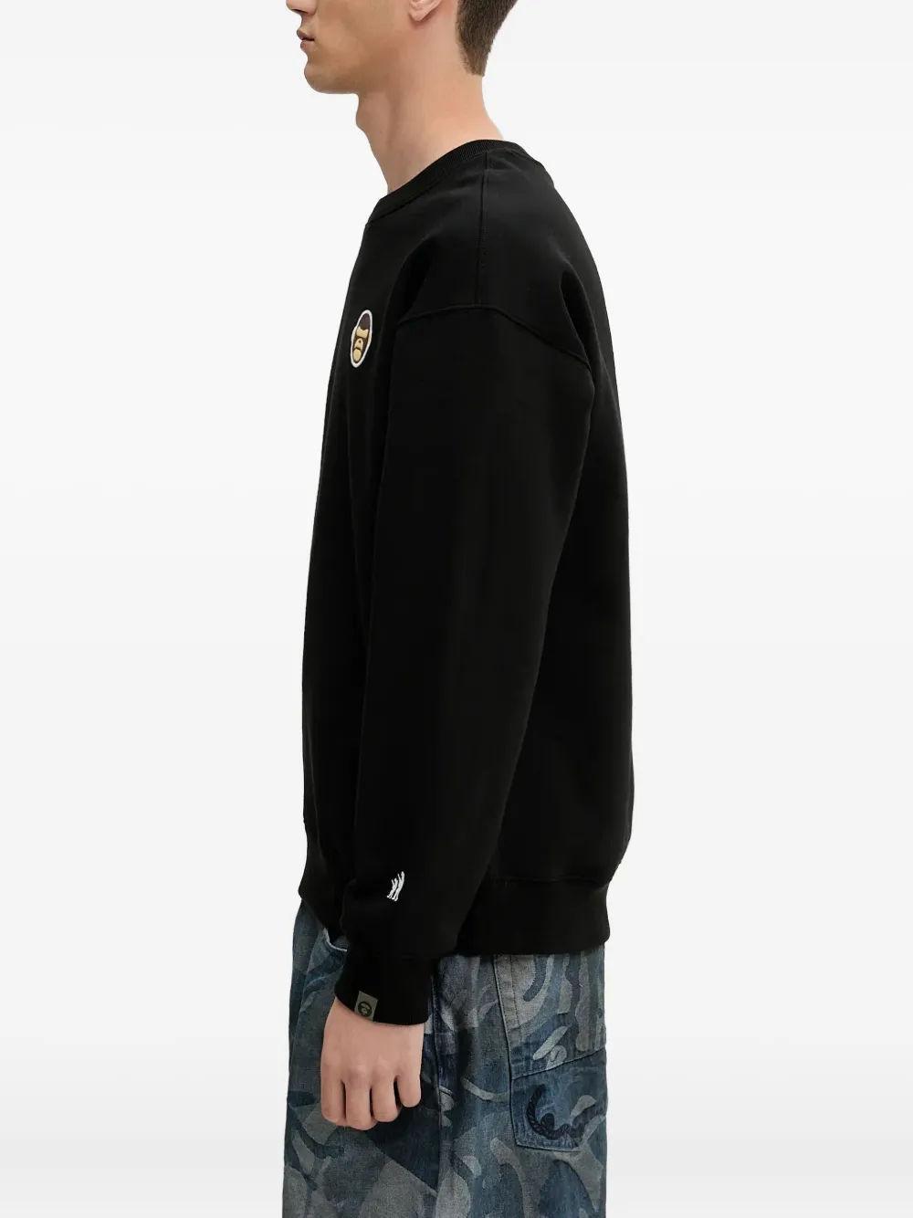 AAPE BY *A BATHING APE Sweater met apenkop Zwart