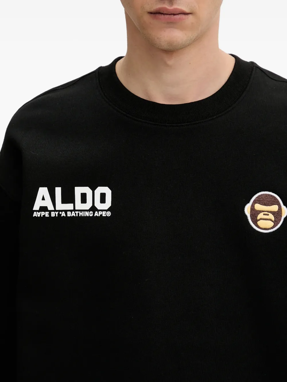 AAPE BY *A BATHING APE Sweater met apenkop Zwart