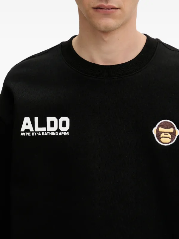 AAPE BY *A BATHING APE® Moletom Com Estampa De Macaco | Preto