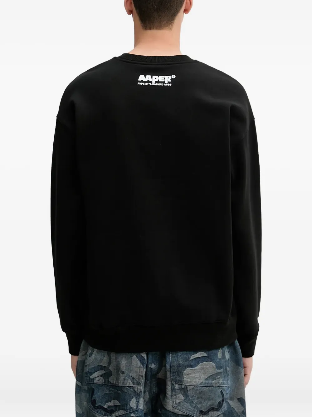 AAPE BY *A BATHING APE Sweater met apenkop Zwart