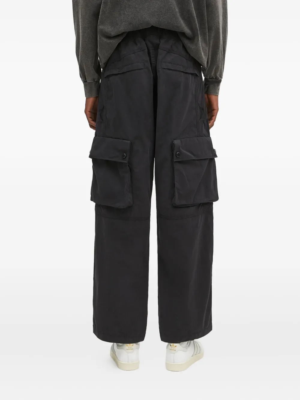 AAPE BY *A BATHING APE multi-pocket drawstring trousers Zwart