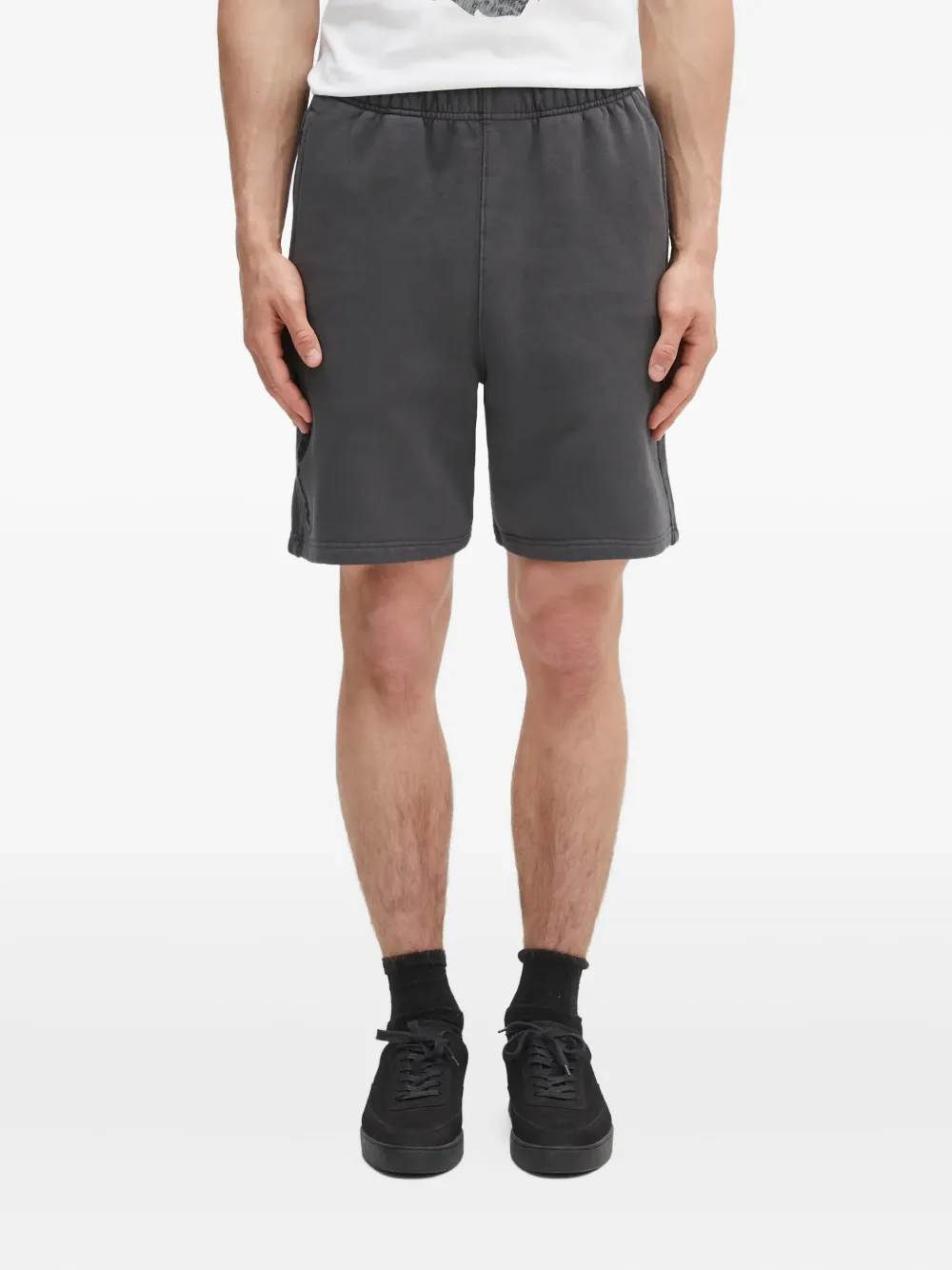 AAPE BY *A BATHING APE embroidered drawstring running shorts Grijs