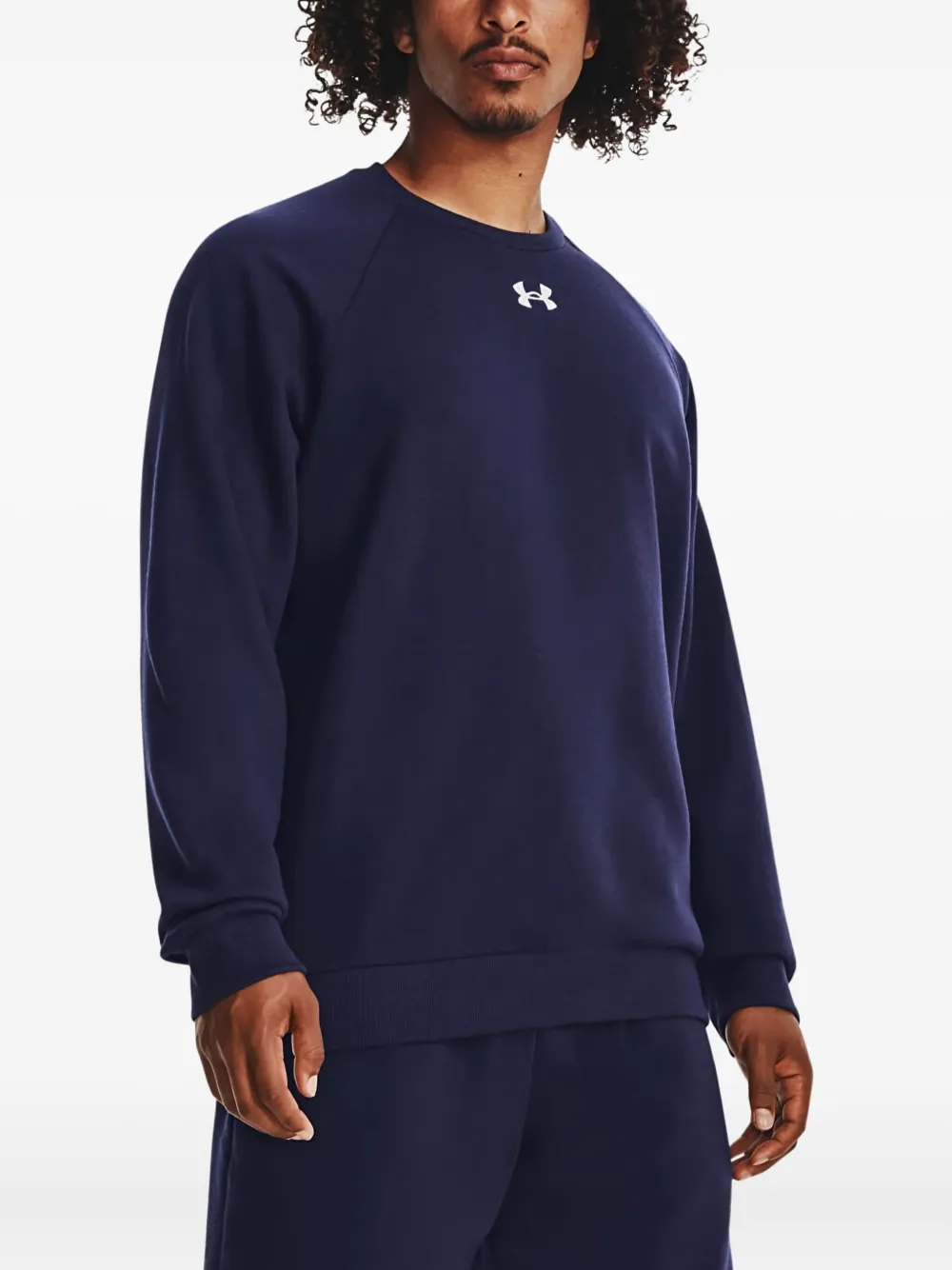 Under Armour Fleece Crew-neck Sweatshirt In Blue
