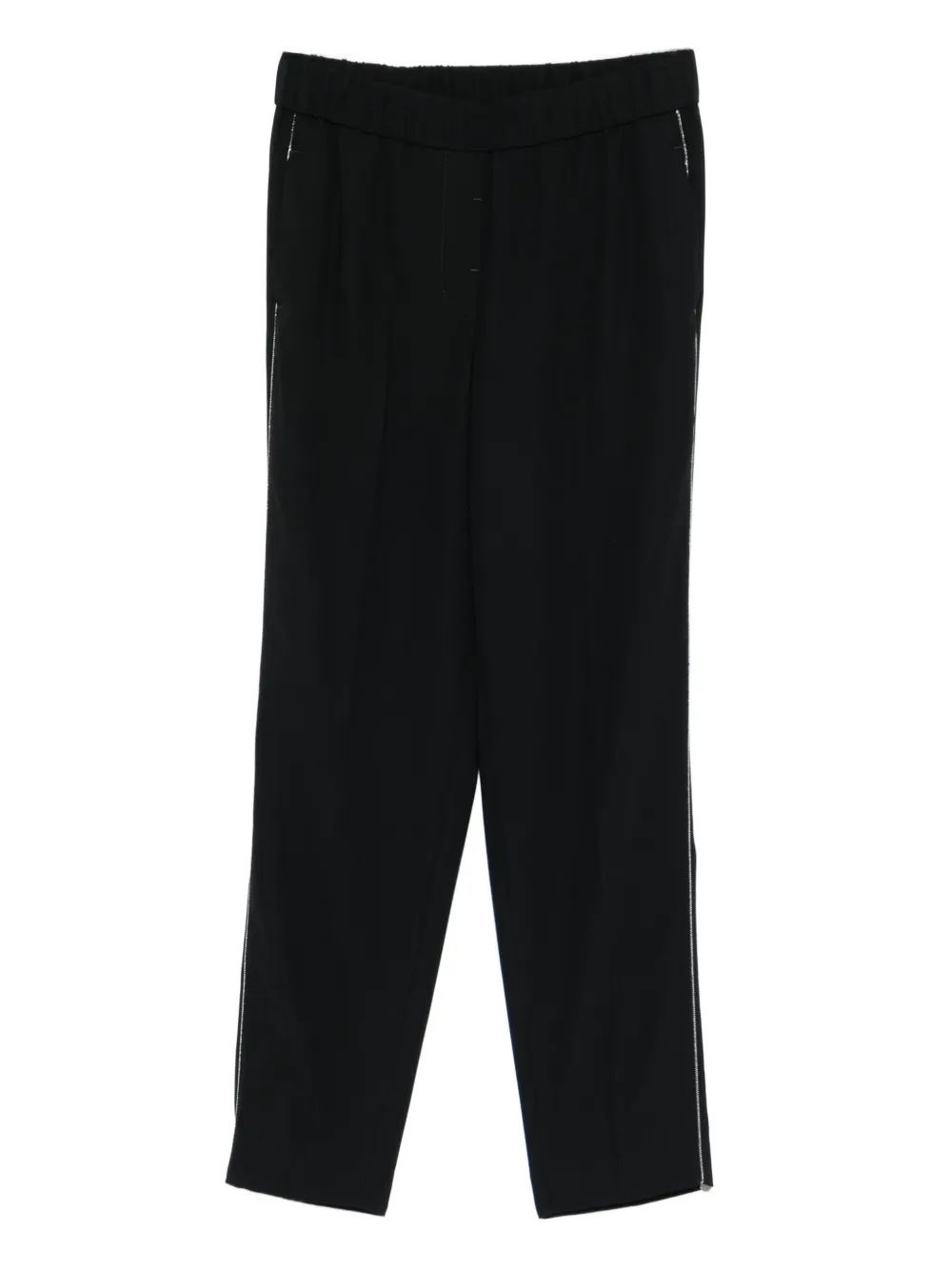 Peserico elasticated-waistband trousers Zwart