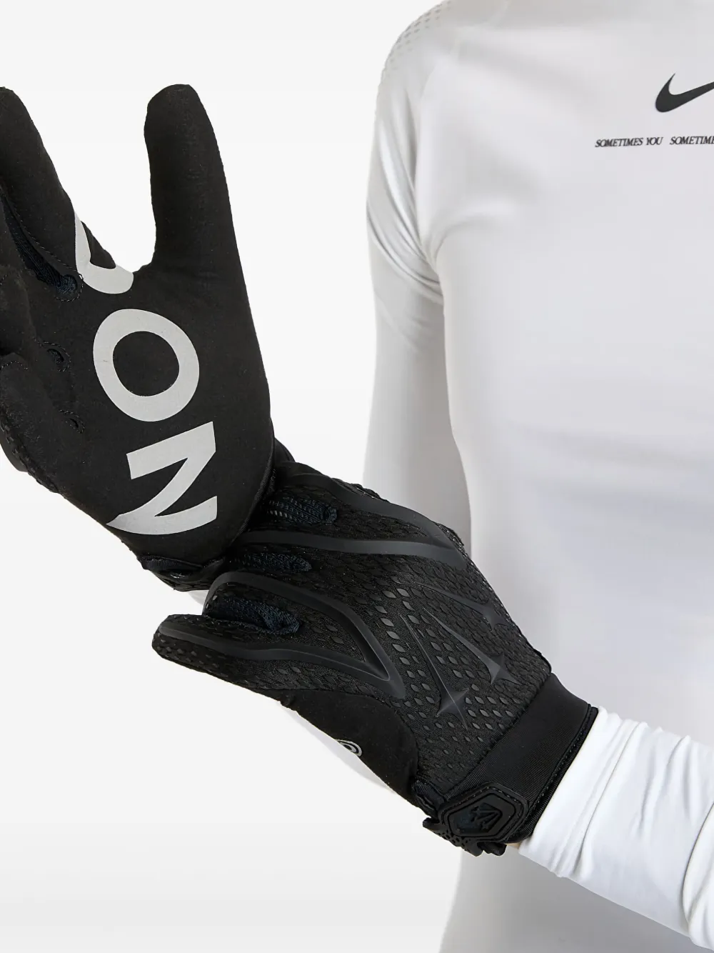 Nike x NOCTA perforated football gloves Black