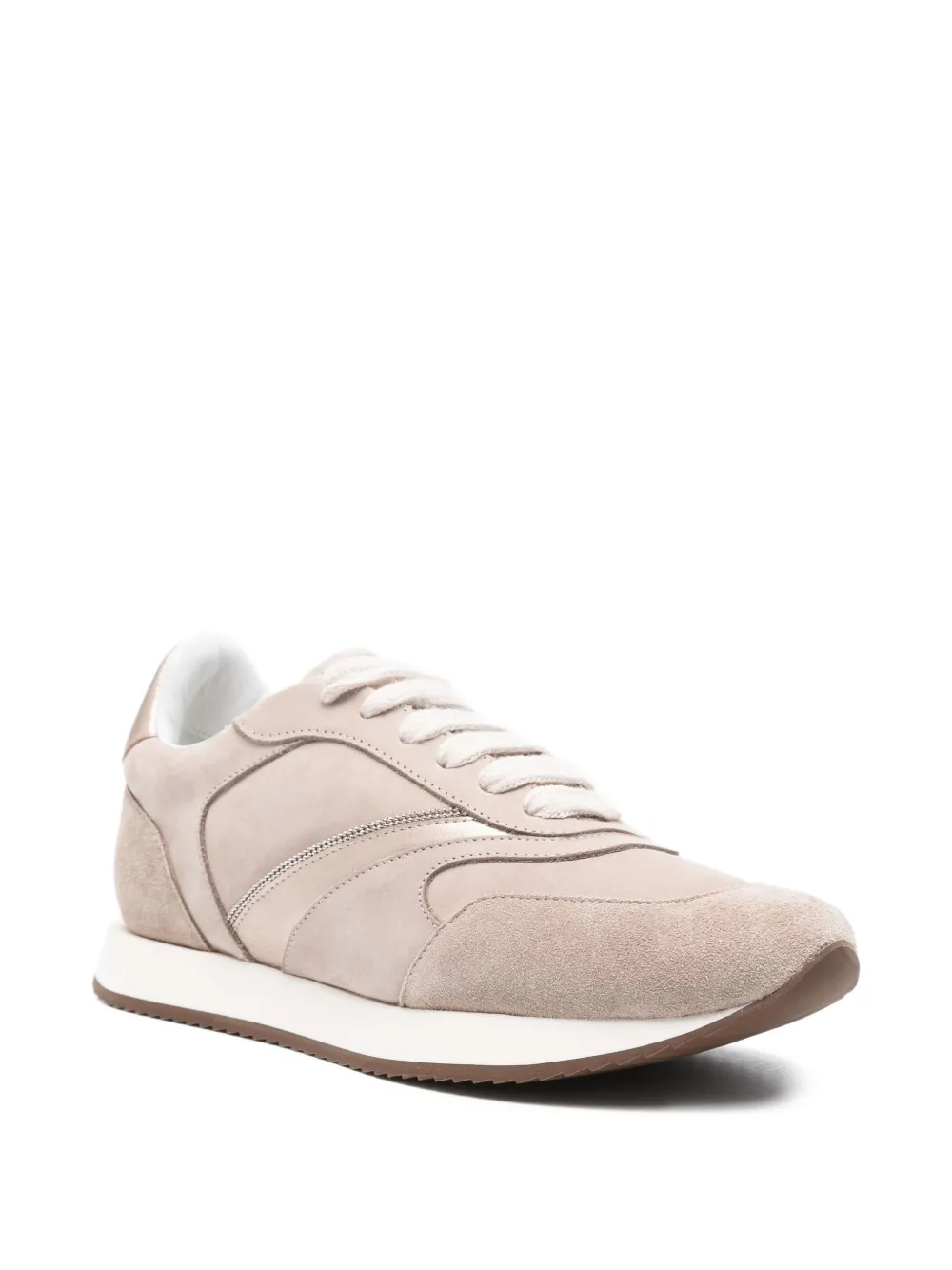 Peserico metallic-panel low-top sneakers Neutrals
