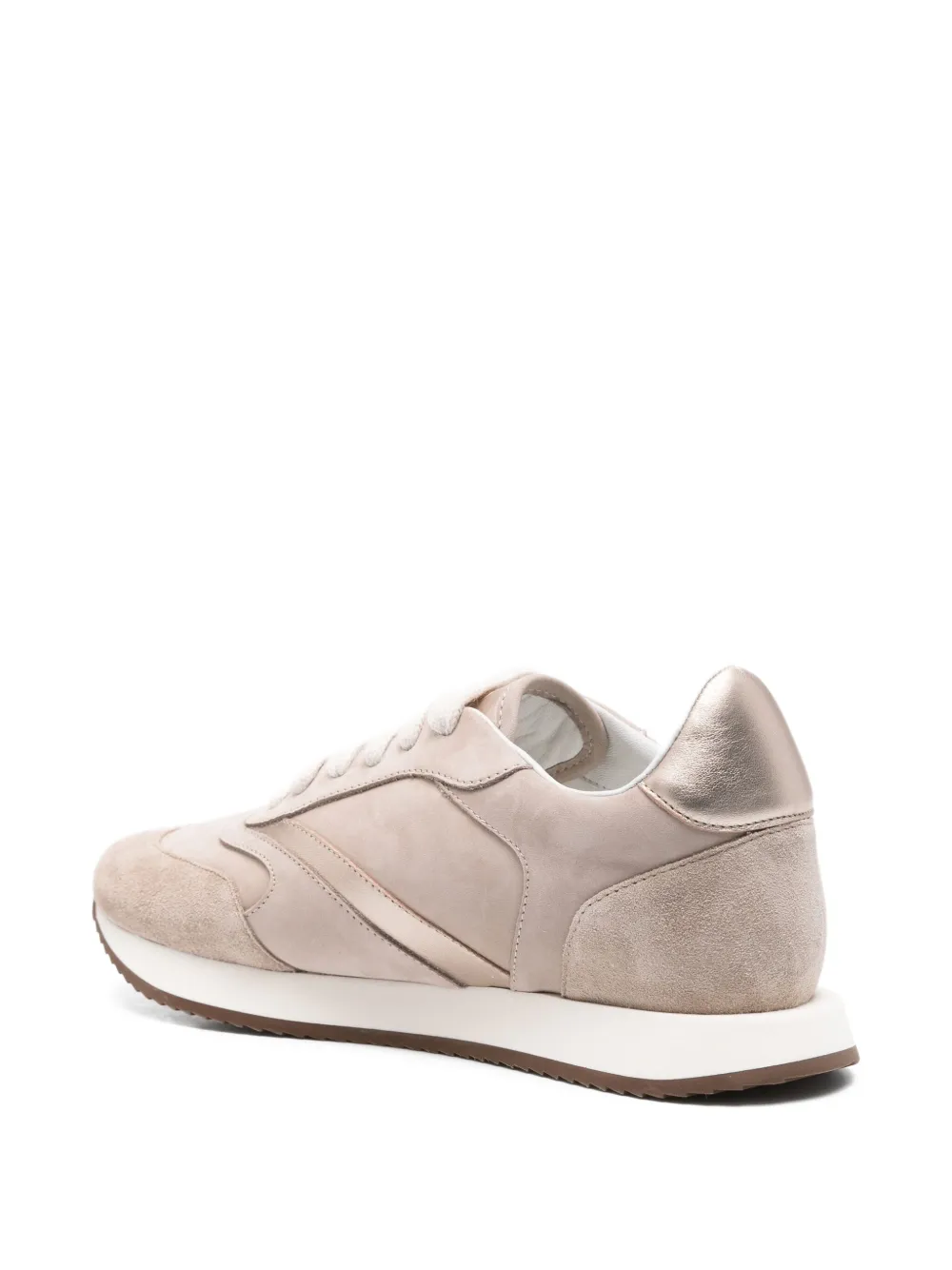 Peserico metallic-panel low-top sneakers Neutrals