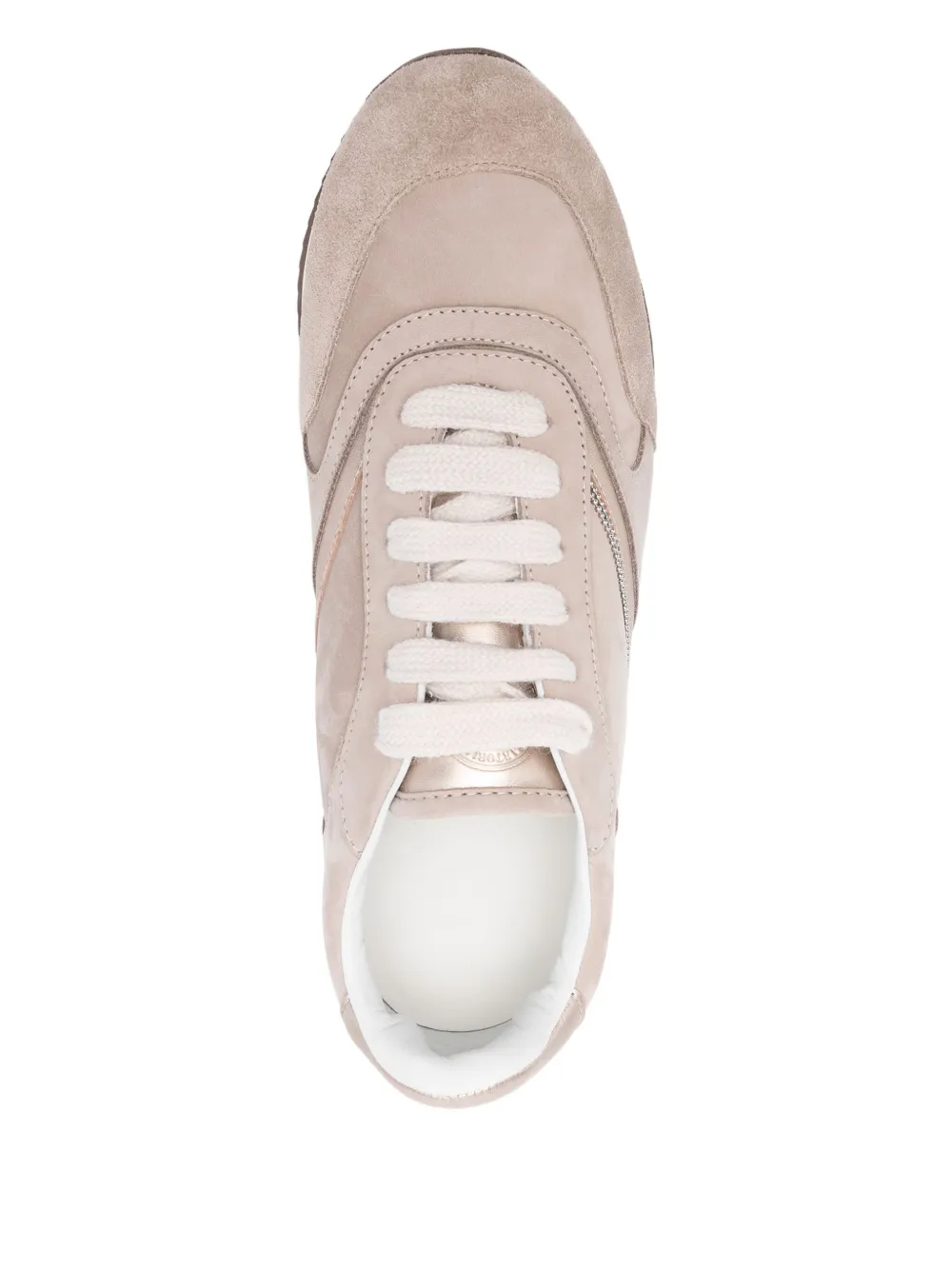 Peserico metallic-panel low-top sneakers Neutrals