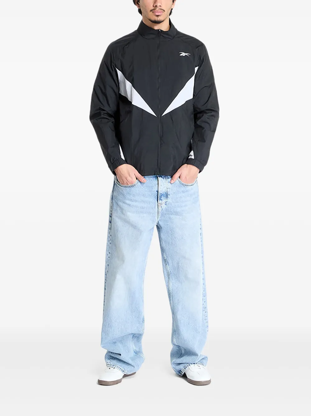 Reebok Basketbal trainingsjack Zwart