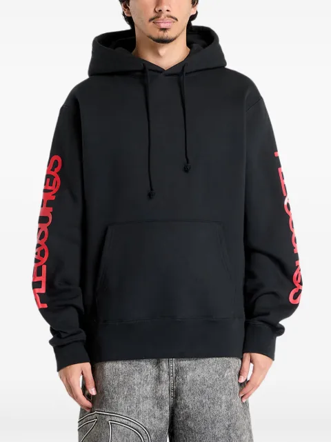 Pleasures Fanzine sleeve-logo hoodie