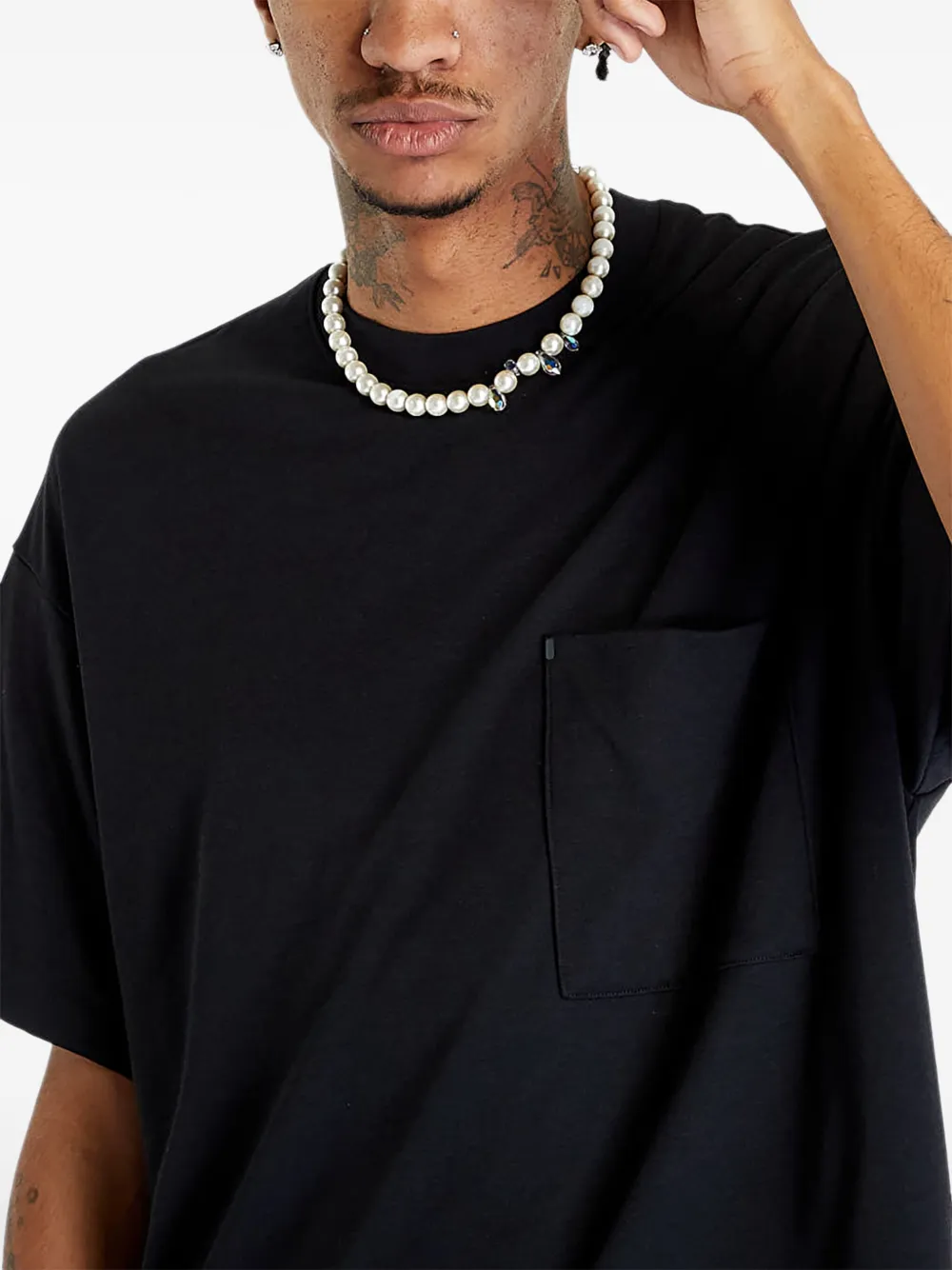Nike T-shirt met zak en korte mouwen Zwart