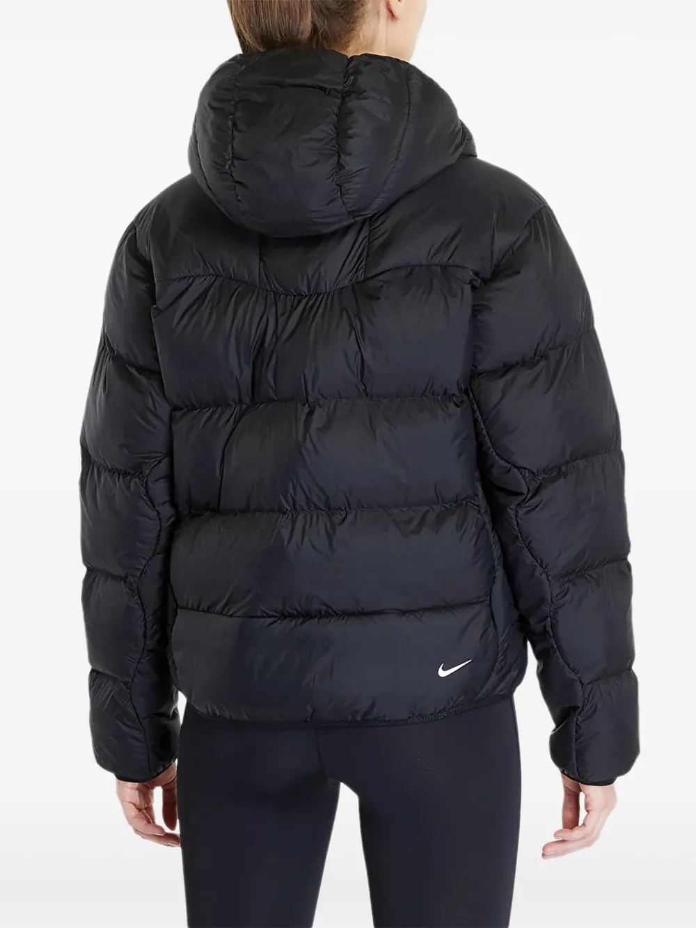 Nike Donsjack met capuchon Zwart