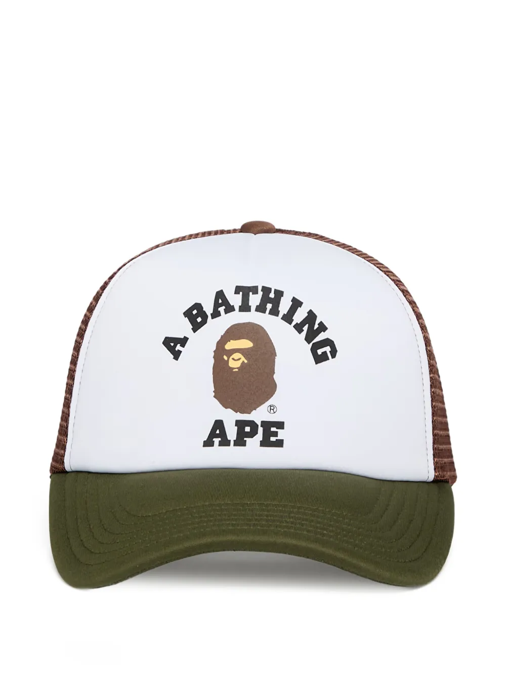 A Bathing Ape College Logo-detailed Mesh Cap