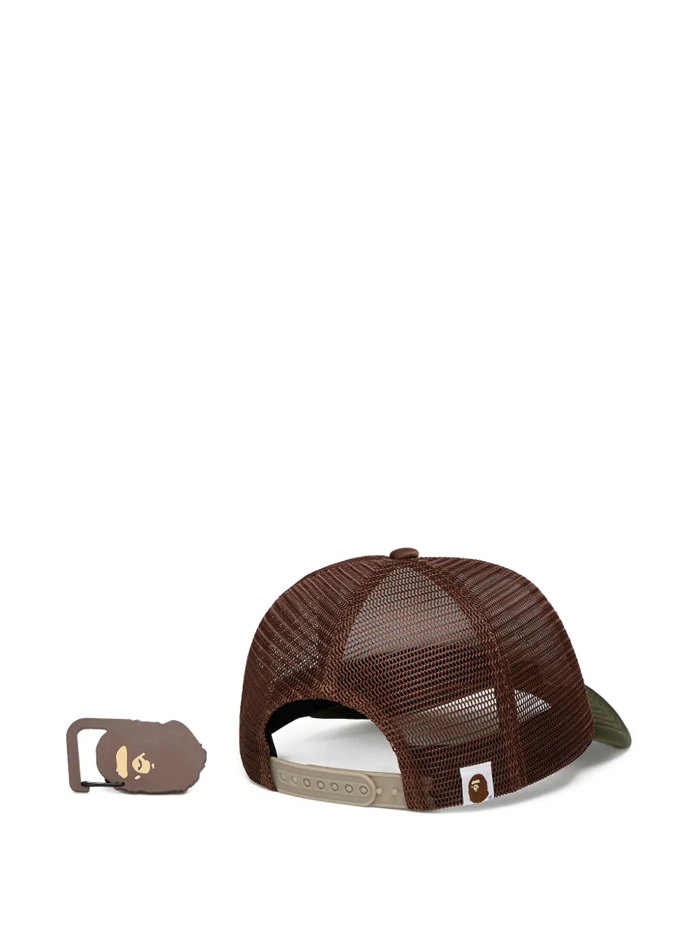 A BATHING APE College logo-detailed mesh cap Bruin