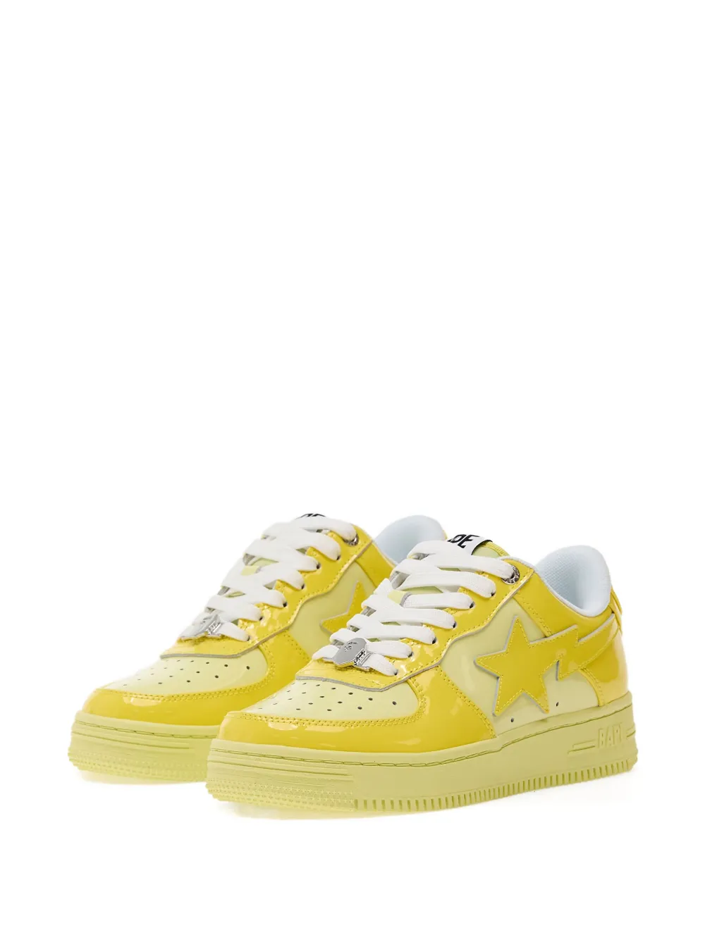 A BATHING APE Colors leren sneakers - Geel