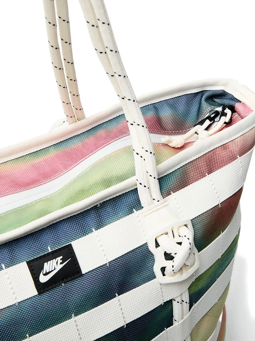 Nike Artist Collection Rpm Striped Tote Bag In Brown