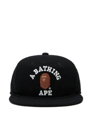 A BATHING APE® College キャップ | ブラック | FARFETCH JP