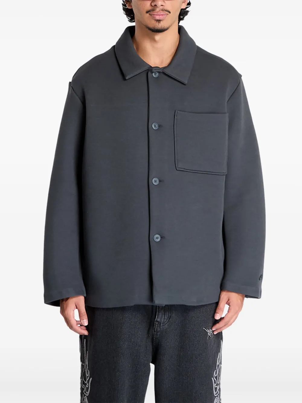 Nike buttoned pocket jacket - Grigio