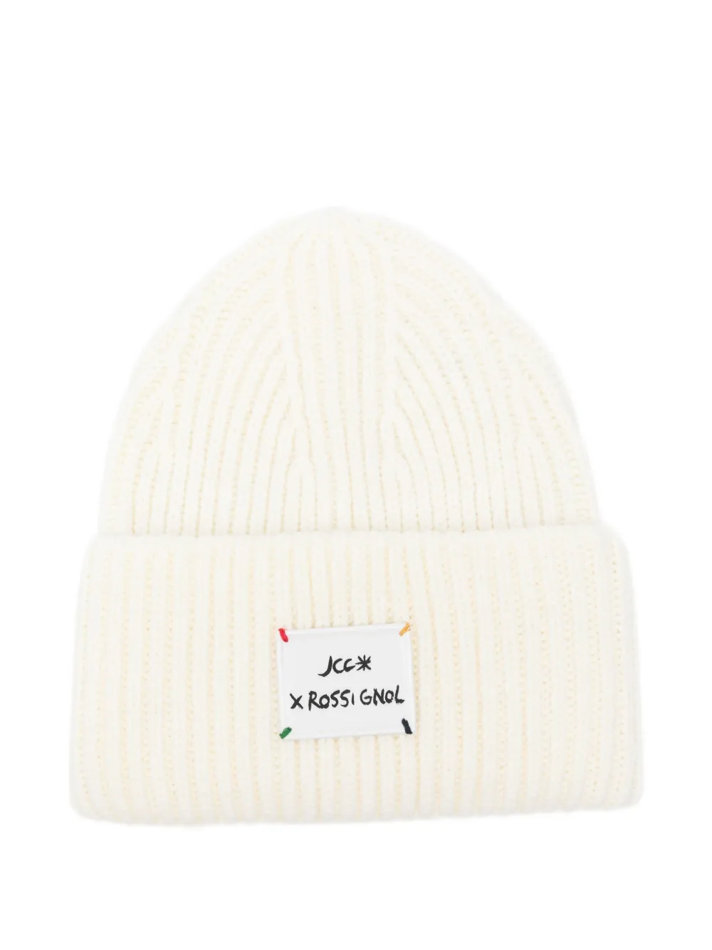 Stellar ribbed-knit beanie