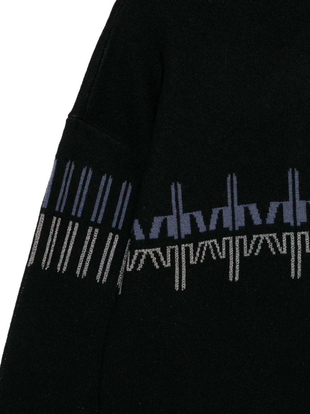 Rossignol Patterned Turtleneck Sweater In Black