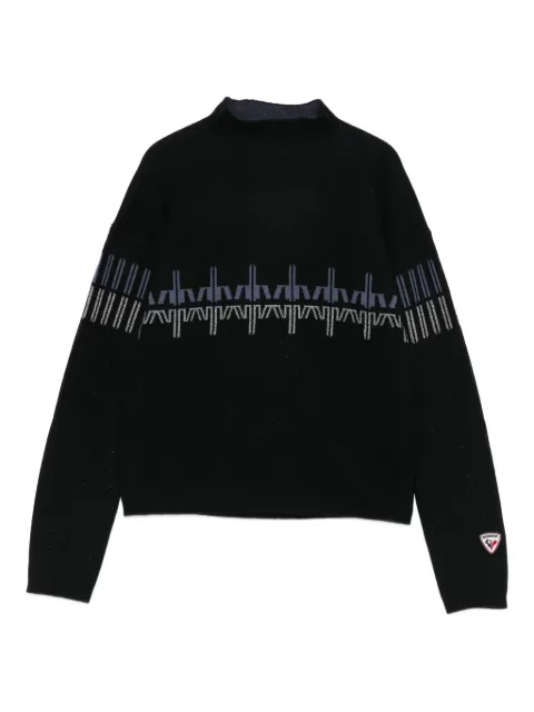 Rossignol patterned turtleneck sweater