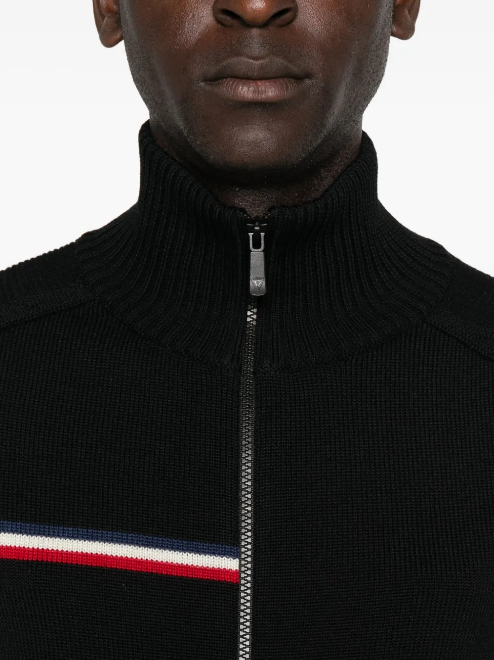 Rossignol Odysseus Stripe-detail Zip-front Sweater In Blue