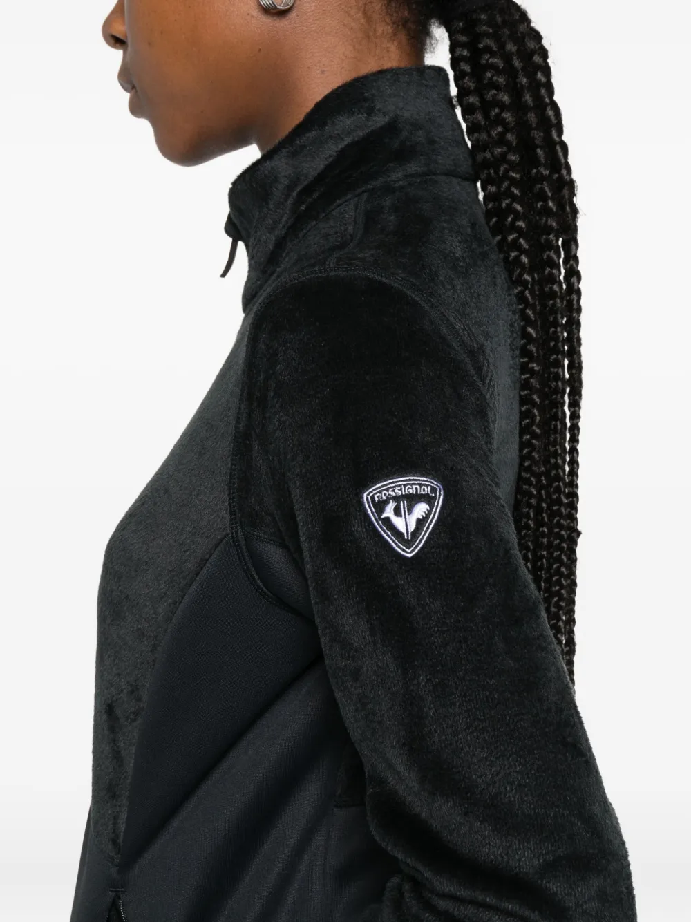 Rossignol Zip-up Fleece Jacket In Black