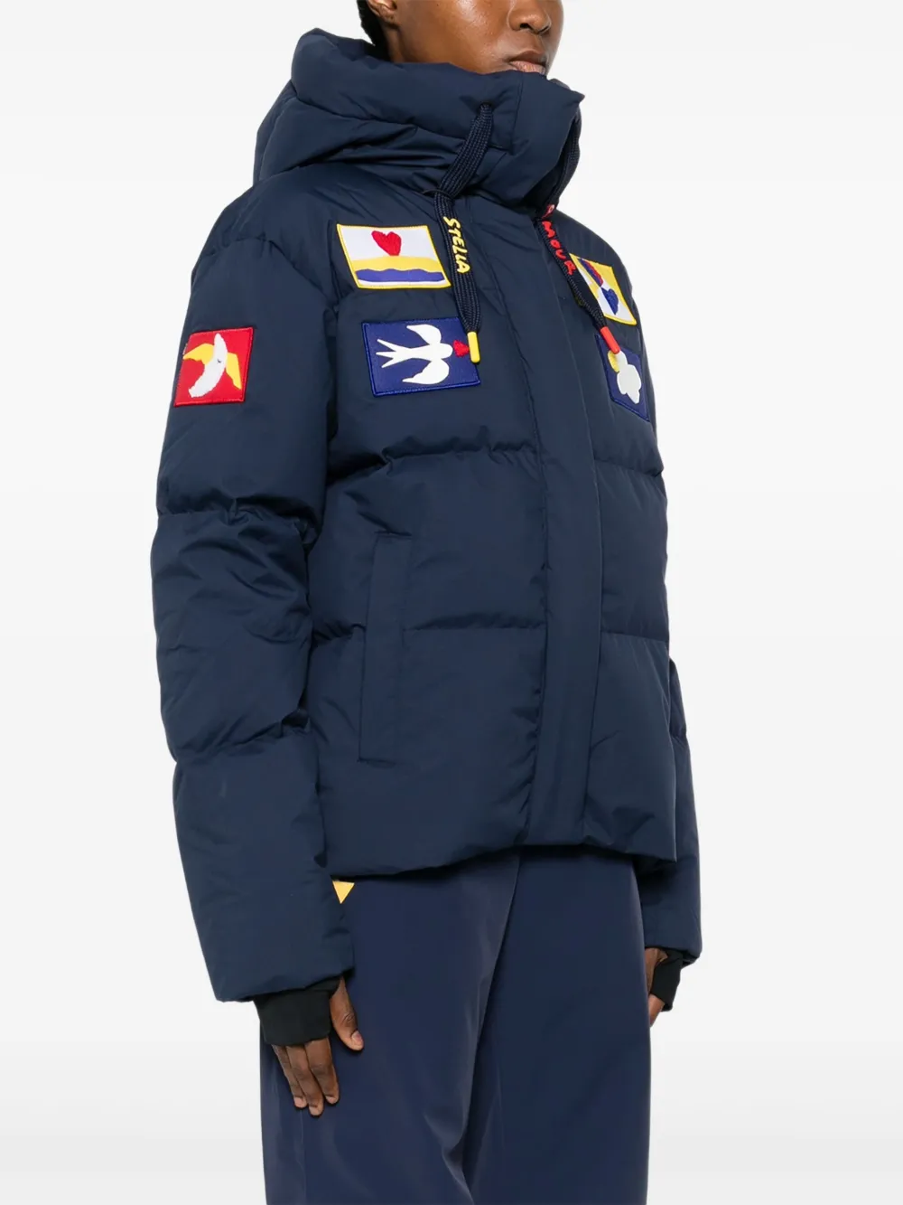 Rossignol Jack met capuchon en applicatie Blauw