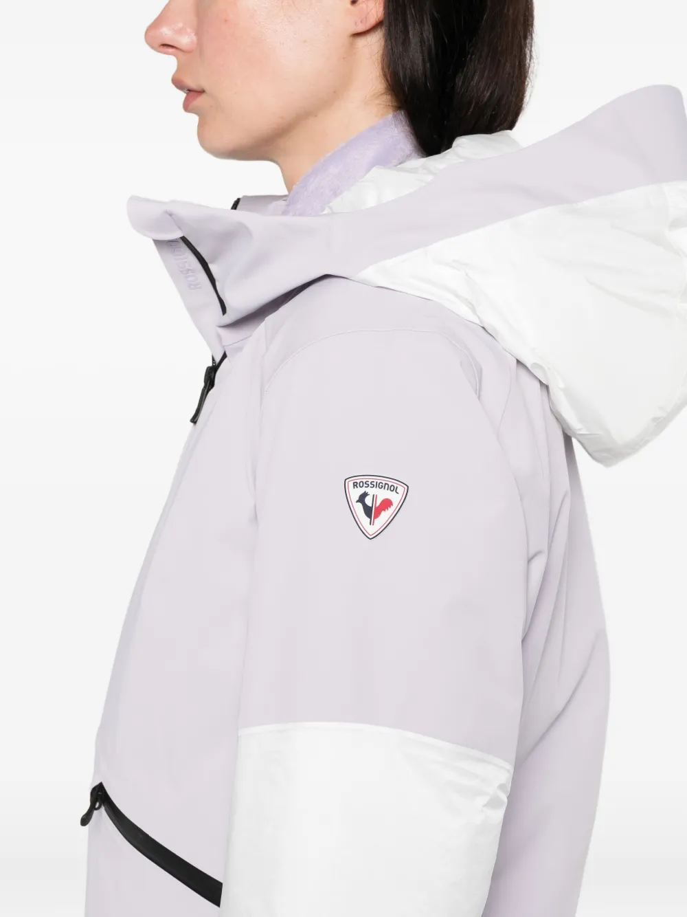 Rossignol Ciastel ski-jack met capuchon Paars