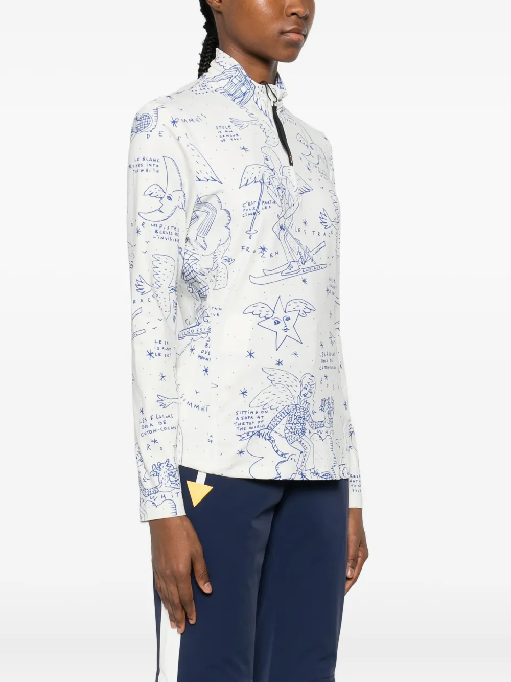 Rossignol JCC Booster performance sweater Wit