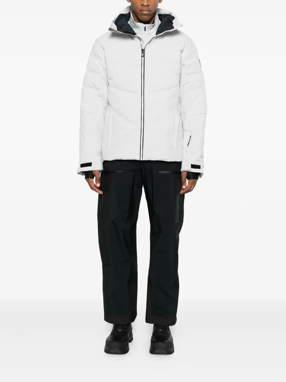 Rossignol Siz Hooded Quilted Ski Jacket In White