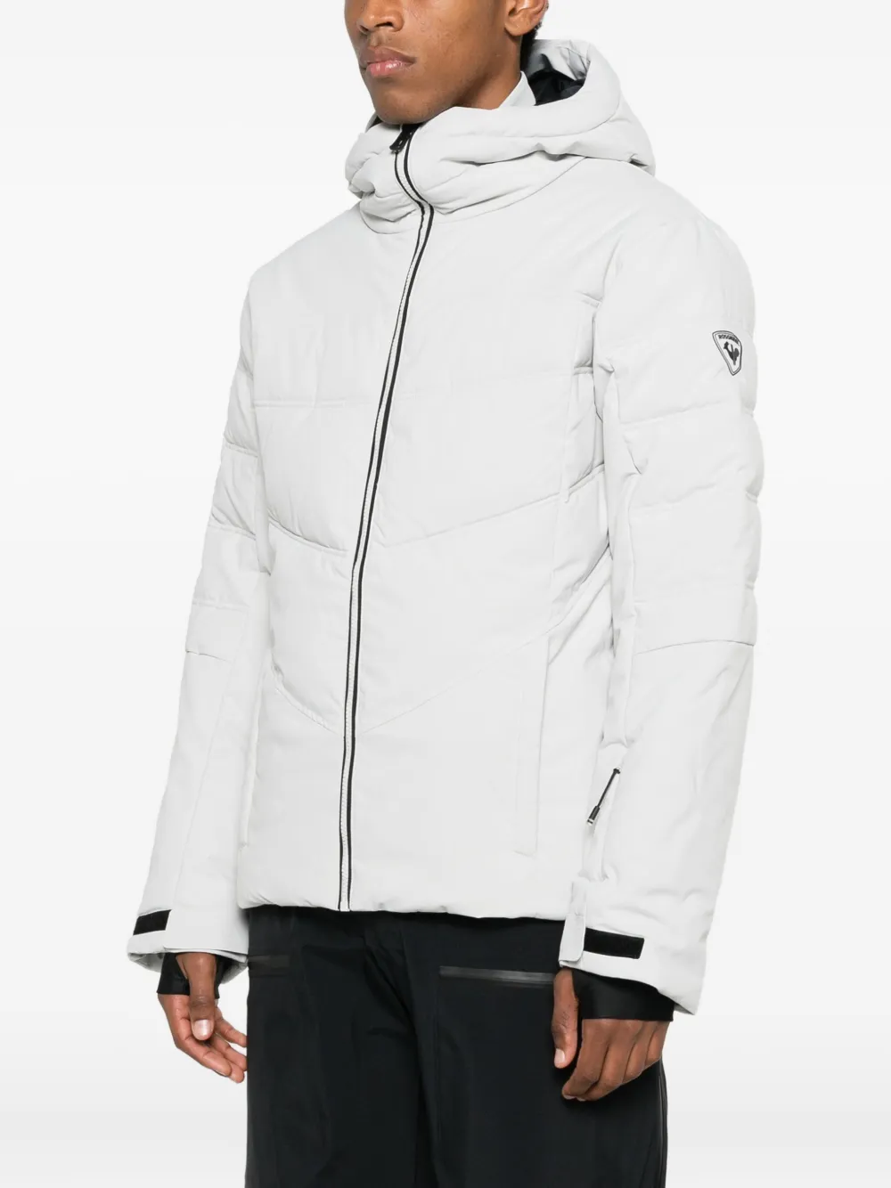 Rossignol Siz Hooded Quilted Ski Jacket In White
