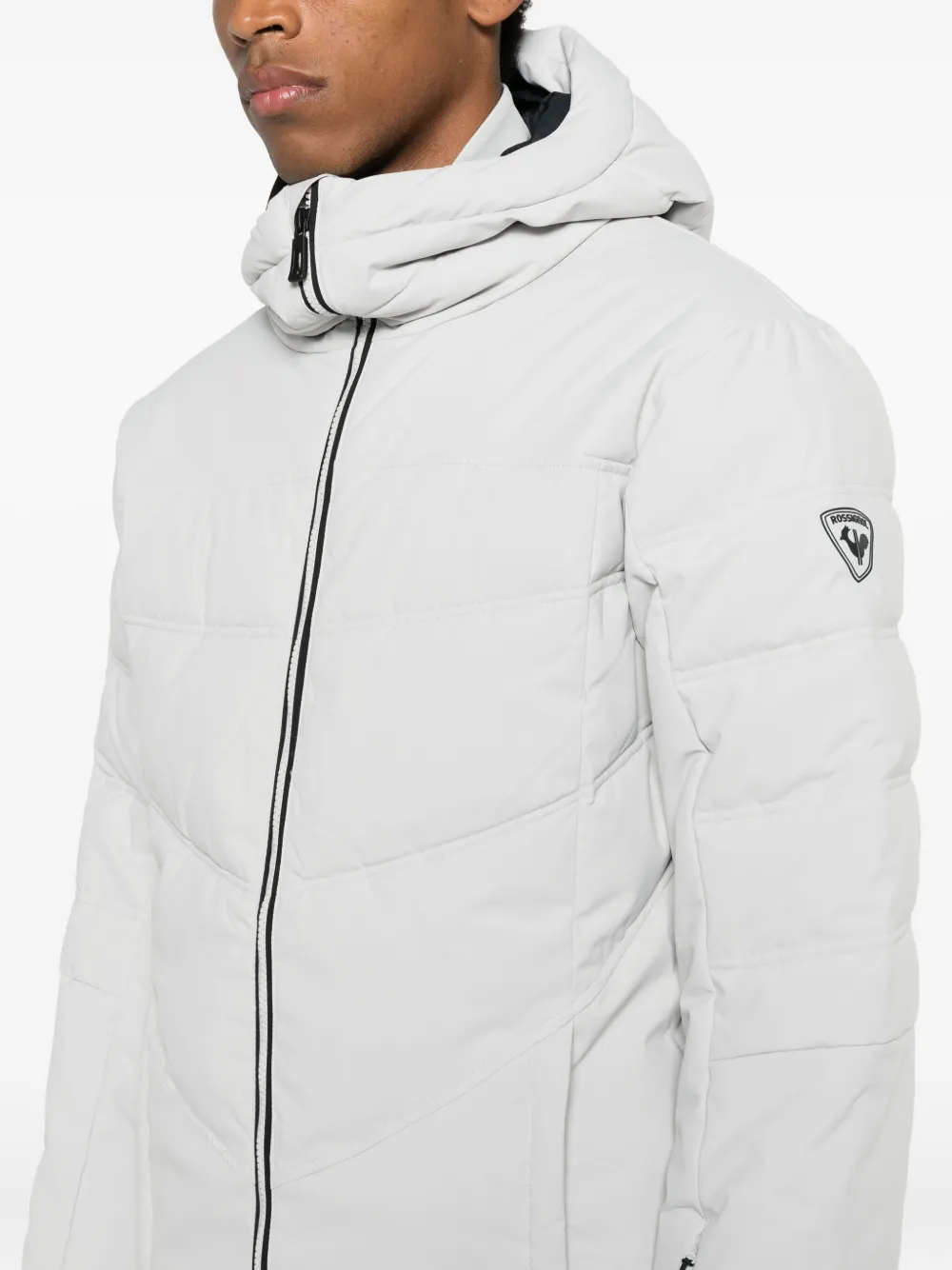 Rossignol Siz Hooded Quilted Ski Jacket In White
