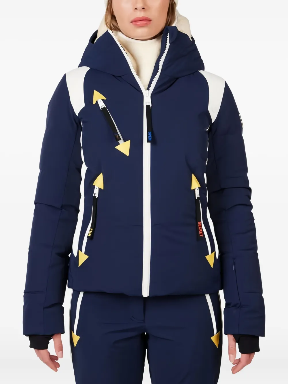 Rossignol graphic-print down jacket | Blue | Image 1