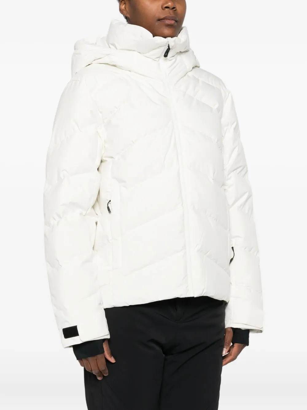 Rossignol Donsjack met capuchon Wit